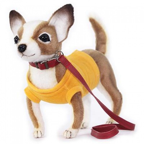 Chihuahua w/Yellow Shirt Realistic Soft Toy by Hansa