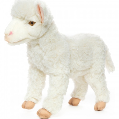 White Lamb 32cm Realistic Soft Toy by Hansa