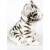 White Tiger Cub 17cmL Plush Soft Toy