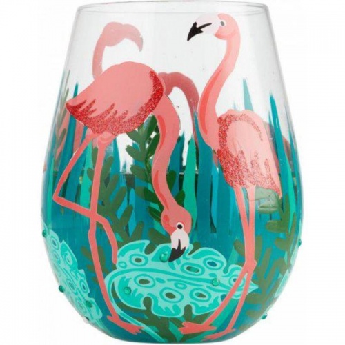 Fancy Flamingo Glass