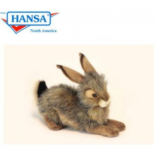 Bunny Crouching 25cmL Plush Soft Toy