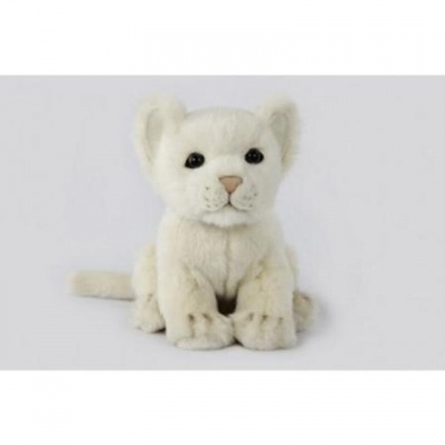 Lion Cub White 17cmL Plush Soft Toy
