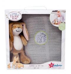 Guess How Much I Love You Soft Toy & Blanket Gift Set