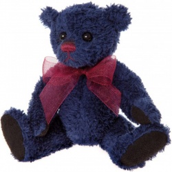 Charlie Bears Keyring - Denim Teddy Bear Keyring